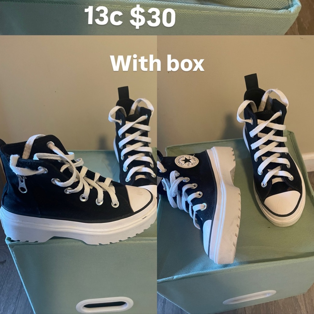 Converse Kids Black High-Top Sneakers